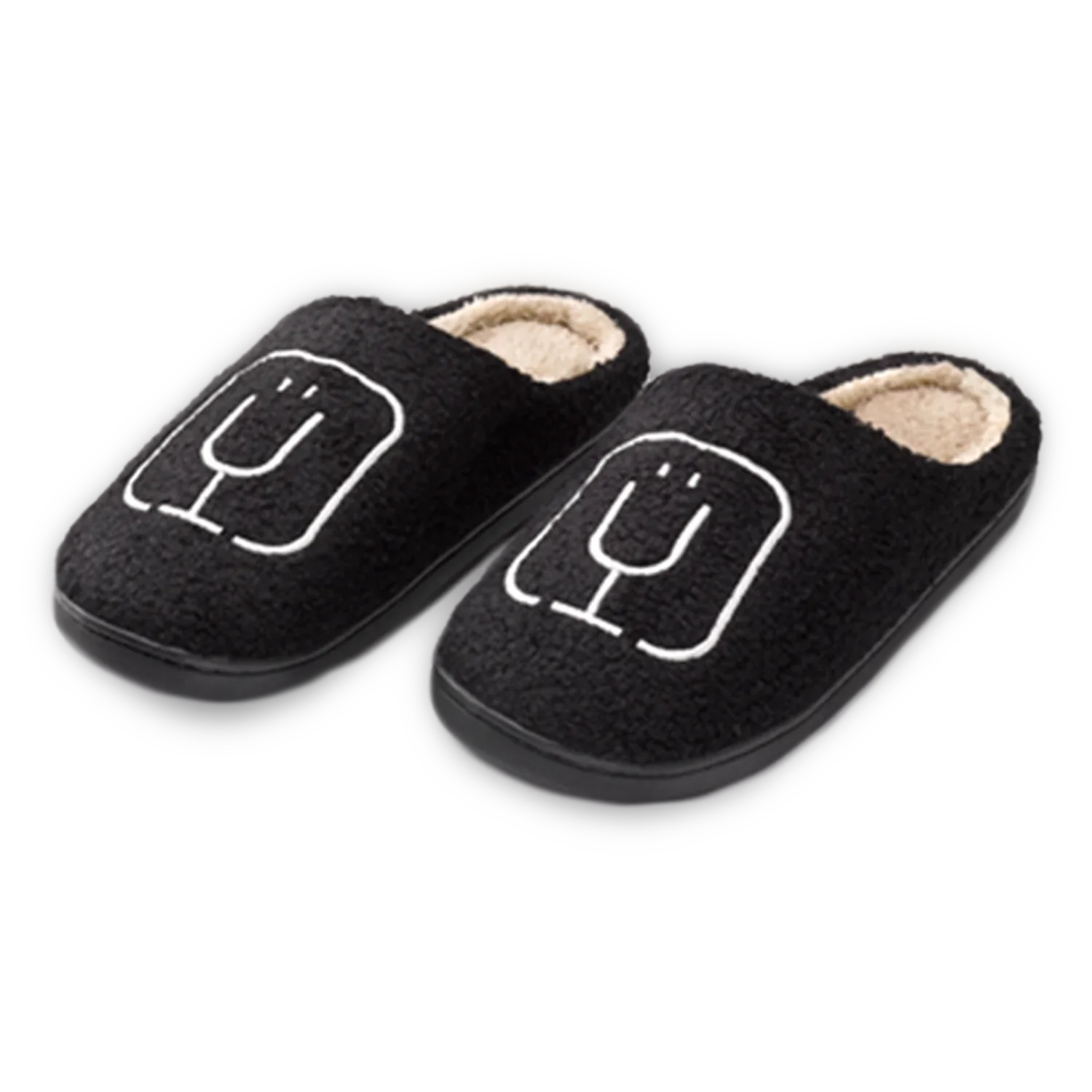 brumate-fuzzy-slippers-black-m8 apparel-slippers.webp